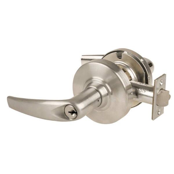 Schlage Grade 1 Classroom Lock, Athens Lever, Standard Cylinder, Satin Nickel Finish, Non-Handed ND70PD ATH 619 - main